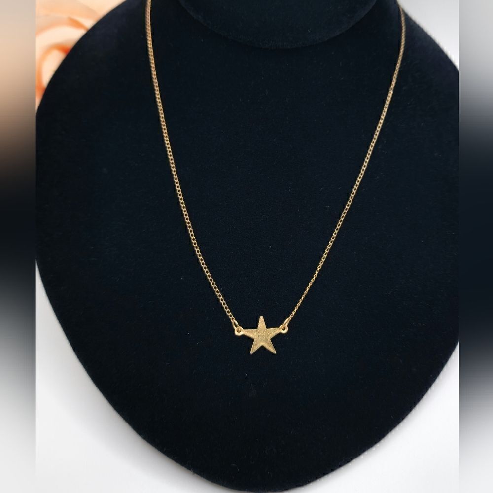 Vintage 12kt Gold star necklace
